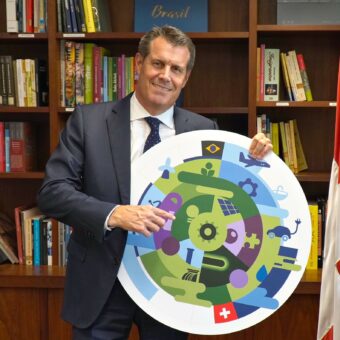 Pietro Lazzeri, Embaixador da Suíça no Brasil